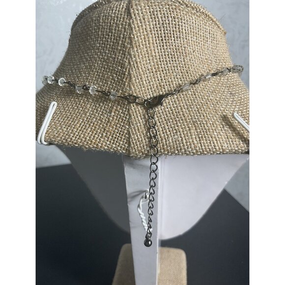 Crystal Drop Necklace With Adjustable Chain & Clasp - Picture 5 of 5